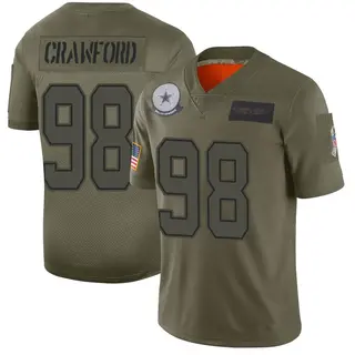 Dallas Cowboys Men's Tyrone Crawford Limited 2019 Salute to Service Jersey - Camo
