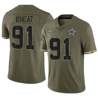 Dallas Cowboys Men's Tyrus Wheat Limited 2022 Salute To Service Jersey - Olive