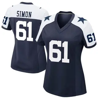 Dallas Cowboys Women's Amon Simon Game Alternate Jersey - Navy