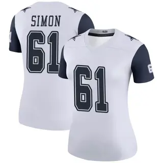 Dallas Cowboys Women's Amon Simon Legend Color Rush Jersey - White