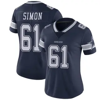 Dallas Cowboys Women's Amon Simon Limited Team Color Vapor Untouchable Jersey - Navy