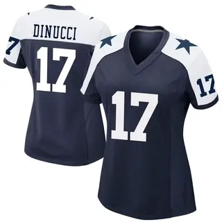 Dallas Cowboys Women's Ben DiNucci Game Alternate Jersey - Navy