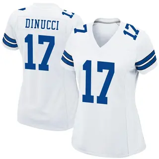 Dallas Cowboys Women's Ben DiNucci Game Jersey - White