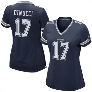 Dallas Cowboys Women's Ben DiNucci Game Team Color Jersey - Navy