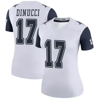 Dallas Cowboys Women's Ben DiNucci Legend Color Rush Jersey - White