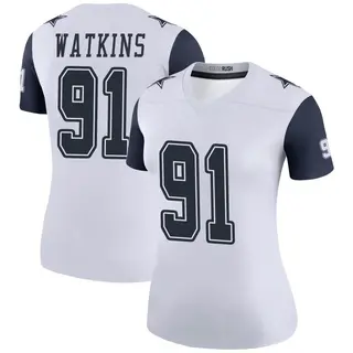 Dallas Cowboys Women's Carlos Watkins Legend Color Rush Jersey - White