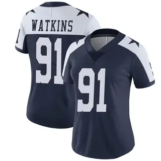 Dallas Cowboys Women's Carlos Watkins Limited Alternate Vapor Untouchable Jersey - Navy
