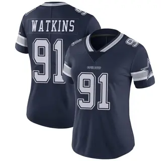 Dallas Cowboys Women's Carlos Watkins Limited Team Color Vapor Untouchable Jersey - Navy