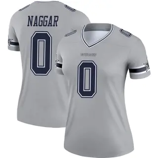 Dallas Cowboys Women's Chris Naggar Legend Inverted Jersey - Gray