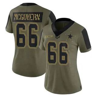 Dallas Cowboys Women's Connor McGovern Limited 2021 Salute To Service Jersey - Olive