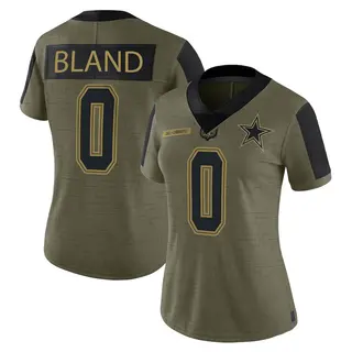 Dallas Cowboys Women's DaRon Bland Limited 2021 Salute To Service Jersey - Olive