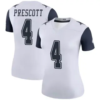 Dallas Cowboys Women's Dak Prescott Legend Color Rush Jersey - White