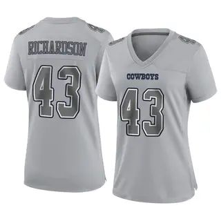 Dallas Cowboys Women's Dominic Richardson Game Atmosphere Fashion Jersey - Gray