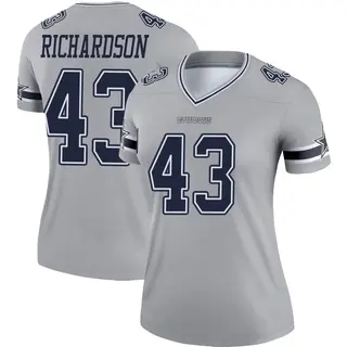 Dallas Cowboys Women's Dominic Richardson Legend Inverted Jersey - Gray