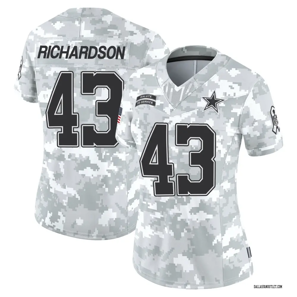 Dallas Cowboys Women's Dominic Richardson Limited 2024 Salute to Service Jersey - Arctic Camo