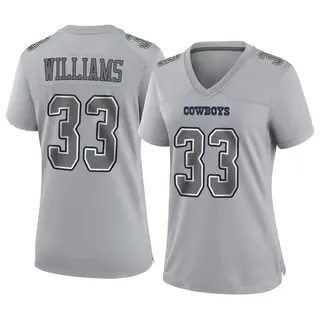 Dallas Cowboys Women's Javonte Williams Game Atmosphere Fashion Jersey - Gray