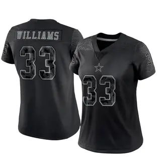 Dallas Cowboys Women's Javonte Williams Limited Reflective Jersey - Black