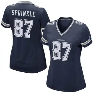 Dallas Cowboys Women's Jeremy Sprinkle Game Team Color Jersey - Navy