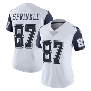 Dallas Cowboys Women's Jeremy Sprinkle Limited Color Rush Vapor Untouchable Jersey - White