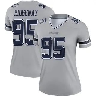 Dallas Cowboys Women's John Ridgeway Legend Inverted Jersey - Gray