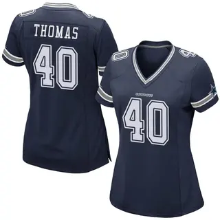 Dallas Cowboys Women's Juanyeh Thomas Game Team Color Jersey - Navy