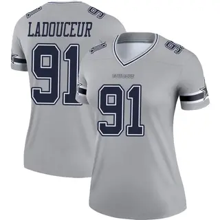 Dallas Cowboys Women's L.P. LaDouceur Legend L.P. Ladouceur Inverted Jersey - Gray