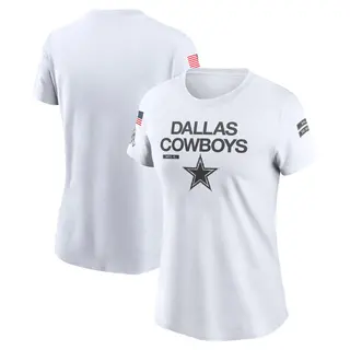 Dallas Cowboys Women's Legend 2024 Salute To Service Performance T-Shirt - White