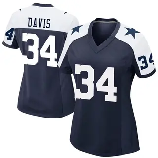 Dallas Cowboys Women's Malik Davis Game Alternate Jersey - Navy