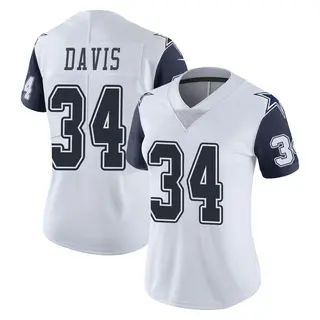 Dallas Cowboys Women's Malik Davis Limited Color Rush Vapor Untouchable Jersey - White