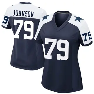 Dallas Cowboys Women's Marcellus Johnson Game Alternate Jersey - Navy