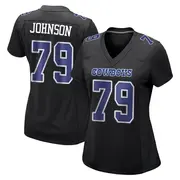Dallas Cowboys Women's Marcellus Johnson Game Carbon Fashion Jersey - Black