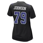 Dallas Cowboys Women's Marcellus Johnson Game Carbon Fashion Jersey - Black