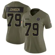 Dallas Cowboys Women's Marcellus Johnson Limited 2025 Salute to Service Jersey - Olive