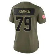Dallas Cowboys Women's Marcellus Johnson Limited 2025 Salute to Service Jersey - Olive