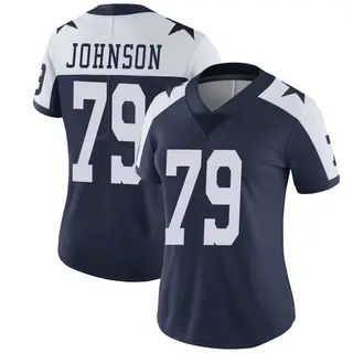 Dallas Cowboys Women's Marcellus Johnson Limited Alternate Vapor Untouchable Jersey - Navy
