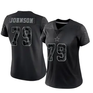 Dallas Cowboys Women's Marcellus Johnson Limited Reflective Jersey - Black