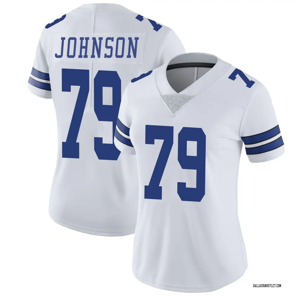Dallas Cowboys Women's Marcellus Johnson Limited Vapor Untouchable Jersey - White