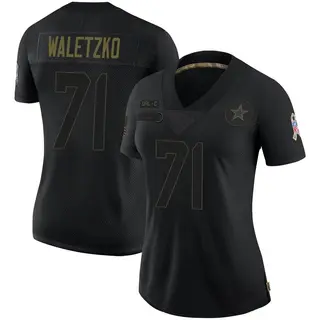 Dallas Cowboys Women's Matt Waletzko Limited 2020 Salute To Service Jersey - Black