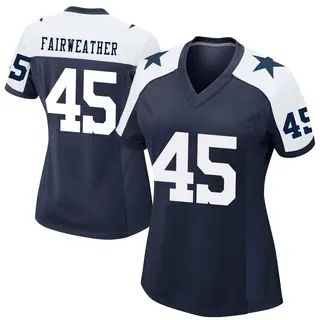 Dallas Cowboys Women's Rivaldo Fairweather Game Alternate Jersey - Navy