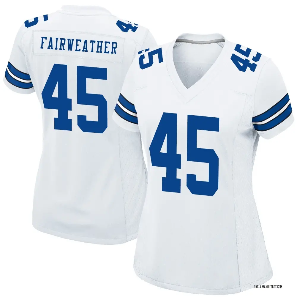 Dallas Cowboys Women's Rivaldo Fairweather Game Jersey - White
