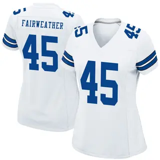 Dallas Cowboys Women's Rivaldo Fairweather Game Jersey - White