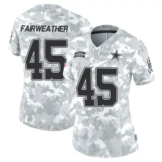 Dallas Cowboys Women's Rivaldo Fairweather Limited 2024 Salute to Service Jersey - Arctic Camo