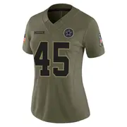 Dallas Cowboys Women's Rivaldo Fairweather Limited 2025 Salute to Service Jersey - Olive