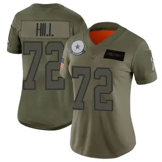 Dallas Cowboys Women's Trysten Hill Limited 2019 Salute to Service Jersey - Camo