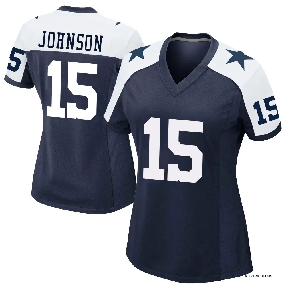 Dallas Cowboys Women's Tyler Johnson Game Alternate Jersey - Navy
