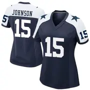 Dallas Cowboys Women's Tyler Johnson Game Alternate Jersey - Navy