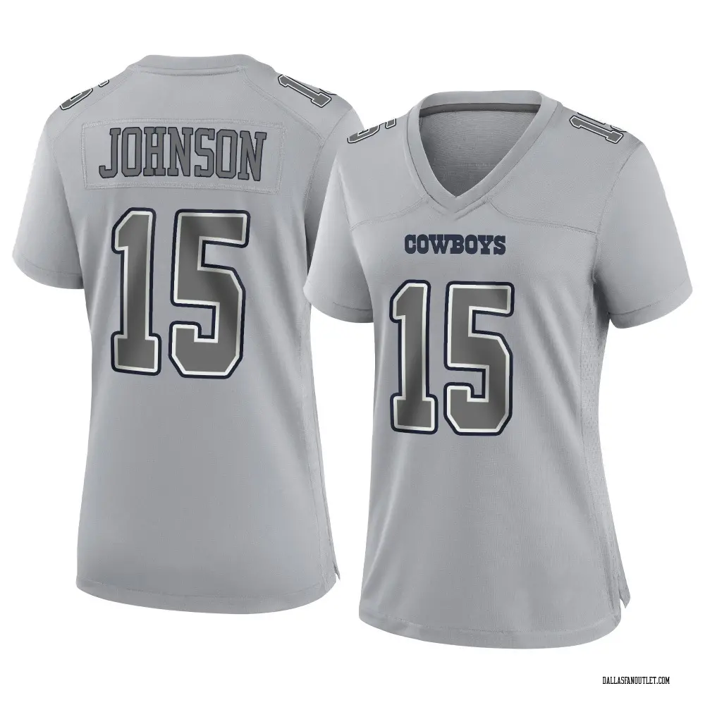 Dallas Cowboys Women's Tyler Johnson Game Atmosphere Fashion Jersey - Gray