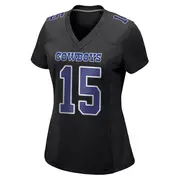 Dallas Cowboys Women's Tyler Johnson Game Carbon Fashion Jersey - Black
