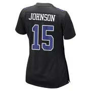 Dallas Cowboys Women's Tyler Johnson Game Carbon Fashion Jersey - Black
