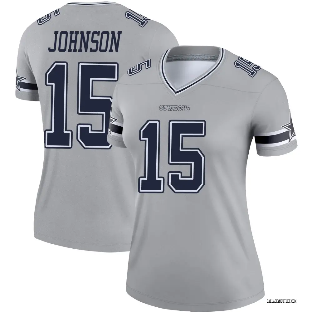 Dallas Cowboys Women's Tyler Johnson Legend Inverted Jersey - Gray